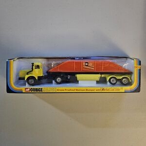 Vintage Corgi Major 1102 Crane Fruehauf Bottom Dumper Die Cast Truck